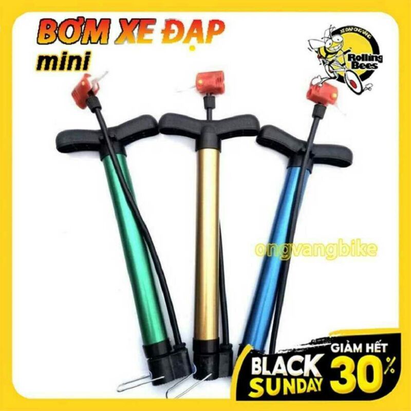 Bộ Vá Xe Máy Kèm Bơm Tay Mini siêu nhỏ Tiện dụng Mang Theo Xe