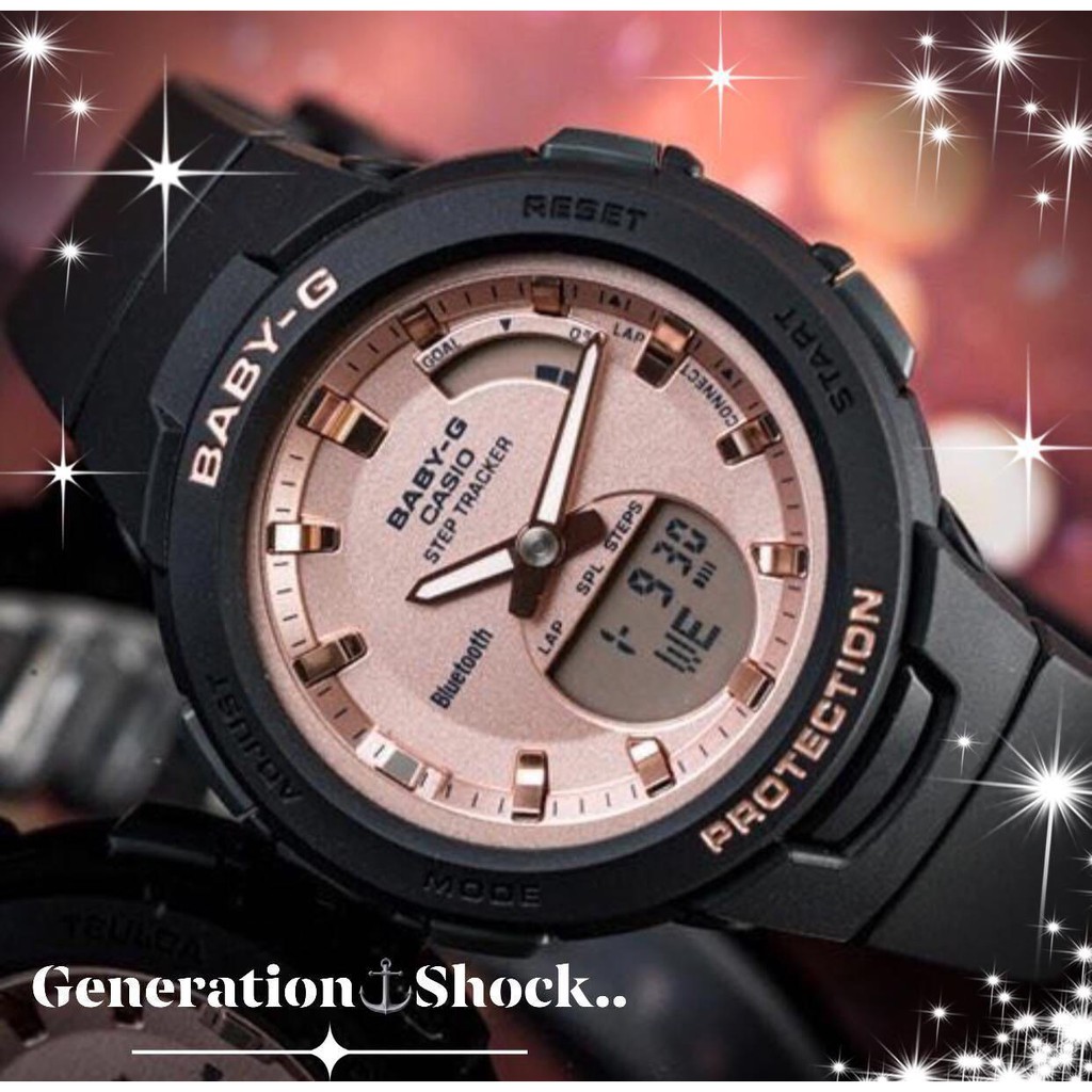 Đồng hồ nữ Casio Baby-G Nữ BSA-B100MF-1A chính hãng - chống nước độ sâu 50m - BH Pin