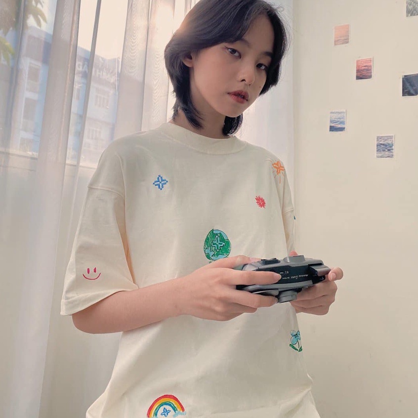 Áo thun local brand love you 300k special, áo phông from rộng unisex , basic tee oversize nam nữ - gin store