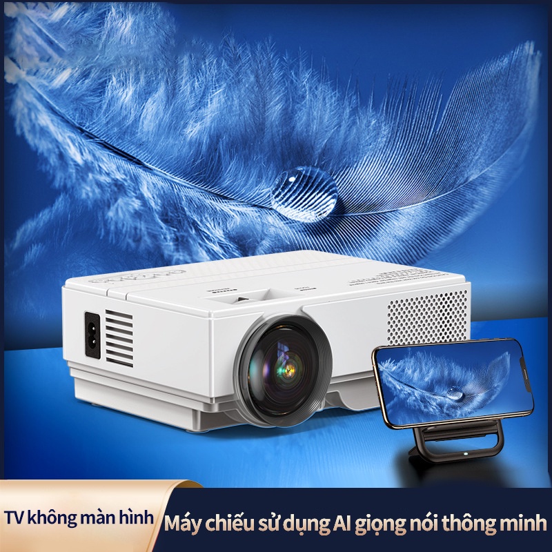 Máy chiếu mini  Smart Android ,Màn hình chiếu 60-120 inch+Kết nối điện thoại + Full HD 1080 - BH 12 tháng