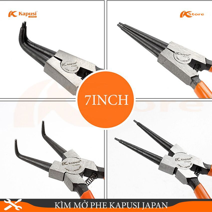 BỘ 4 KÌM MỞ PHE KAPUSI JAPAN 7INCH/175MM