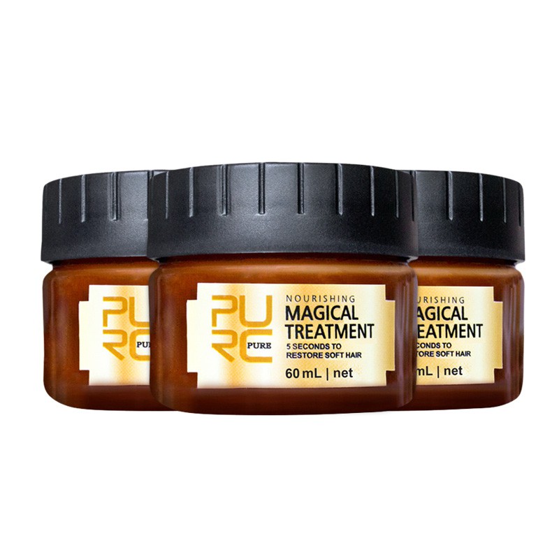 PURC Magical treatment mask 5 seconds Repairs damage restore soft hair 60ml for all hair types keratin Hair &amp; Mặt nạ tóc techo