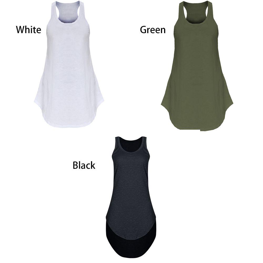 JUNE Bộ Đồ Mặc Ở Nhà Không Tay Chống Trượt Màu Sắc Đơn Giản