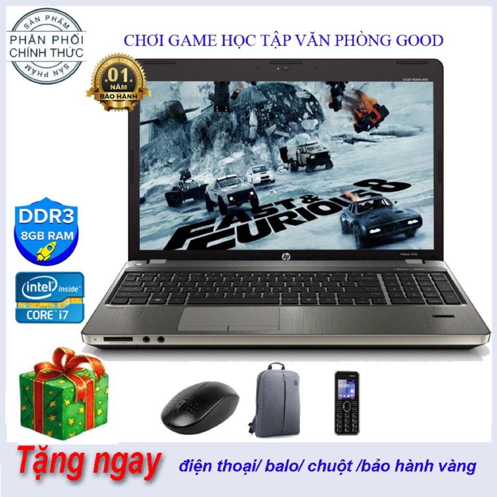 Laptop HP 4730S i7/SSD120G/8G Hàng Nhập Khẩu Japan Giá sinh viên full box tặng kèm thêm HDD250G