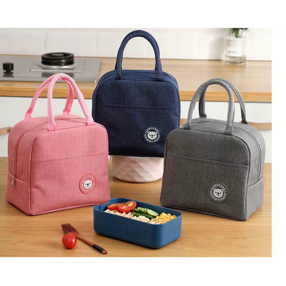 Túi Đựng Hộp Cơm Giữ Nhiệt Cao Cấp Lunch bag - Túi Giữ Nhiệt Chống Thấm Nước Tiện Dụng