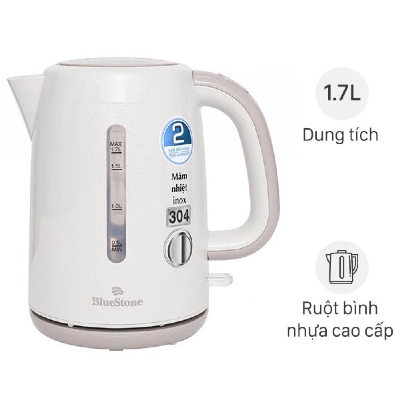 Ấm siêu tốc Blustone 1.7 lít