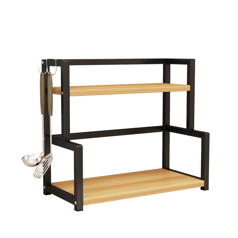 KỆ GIA VỊ HAJI ĐỂ BÀN NHỎ GỌN Chống Nước Chống Xước TIỆN LỢI KHUNG SẮT Phun Sơn Tĩnh Điện  - C04