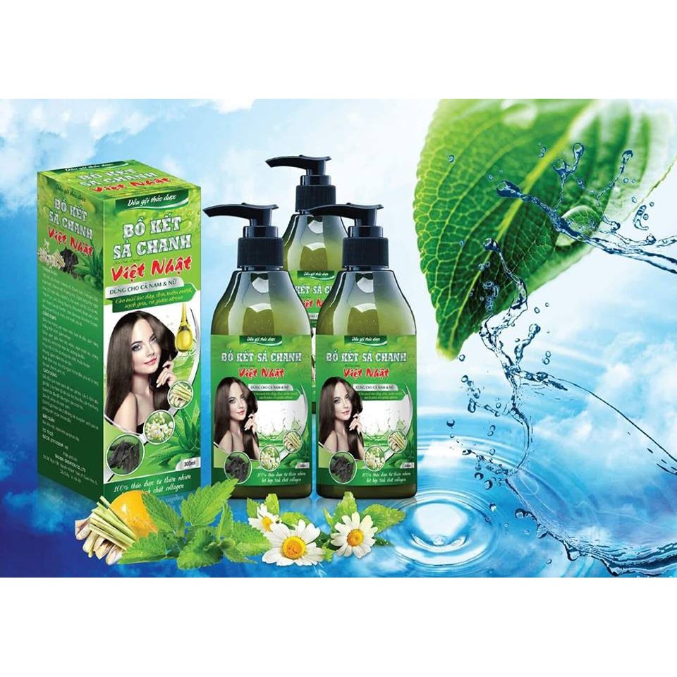 Dầu Gội Kích Thích Mọc Tóc Thiên Nhiên Triết Suất Từ Hoa Bưởi 300ml