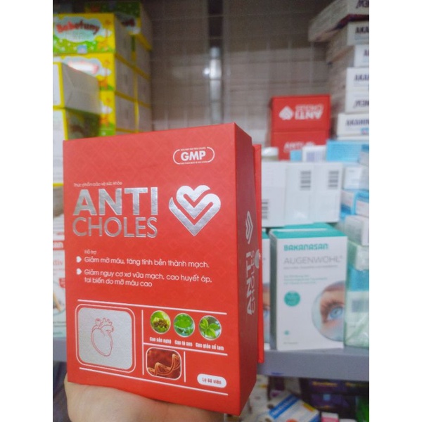 ANTI Choles - Viên uống giảm mỡ máu, tăng tính bền thành mạch