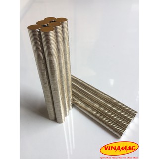 10x1.5mm nam châm trắng đất hiếm lực từ cực mạnh