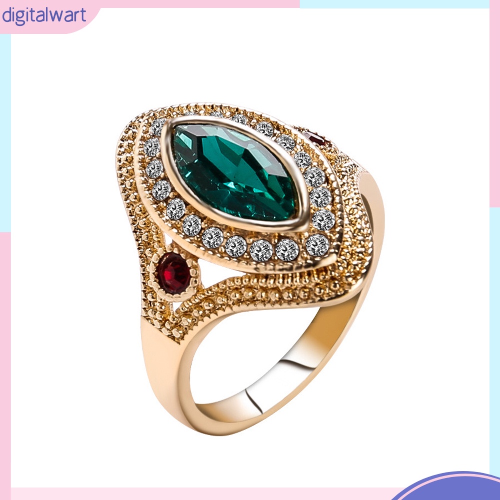 Nhẫn đính đá thời trang kiểu dáng vintage cho nữ