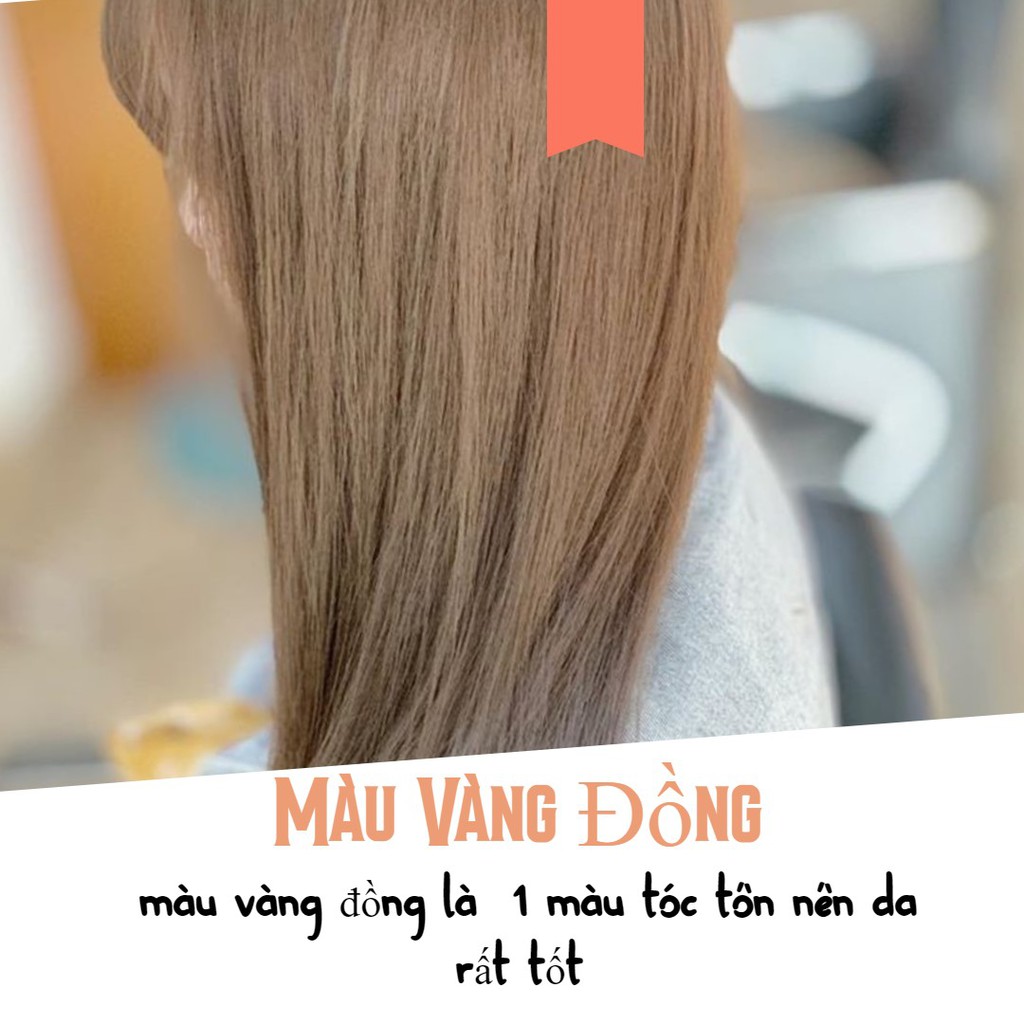 Tuýt  Thuốc Nhuộm Tóc  Maia  Colagen Màu Vàng Đồng 7/33 + Trợ Oxi + Găng Tay