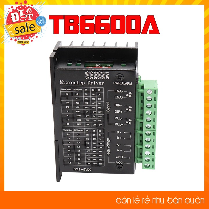 [RẺ NHẤT VIỆT NAM]Driver điều khiển động cơ bước TB6600 4.0A 42VCD