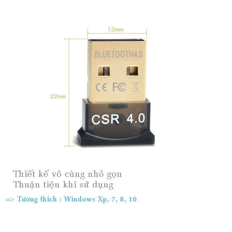 EE USB phát Bluetooth chuẩn 4.0 Dongle phục vụ PC, laptop 12 | BigBuy360 - bigbuy360.vn