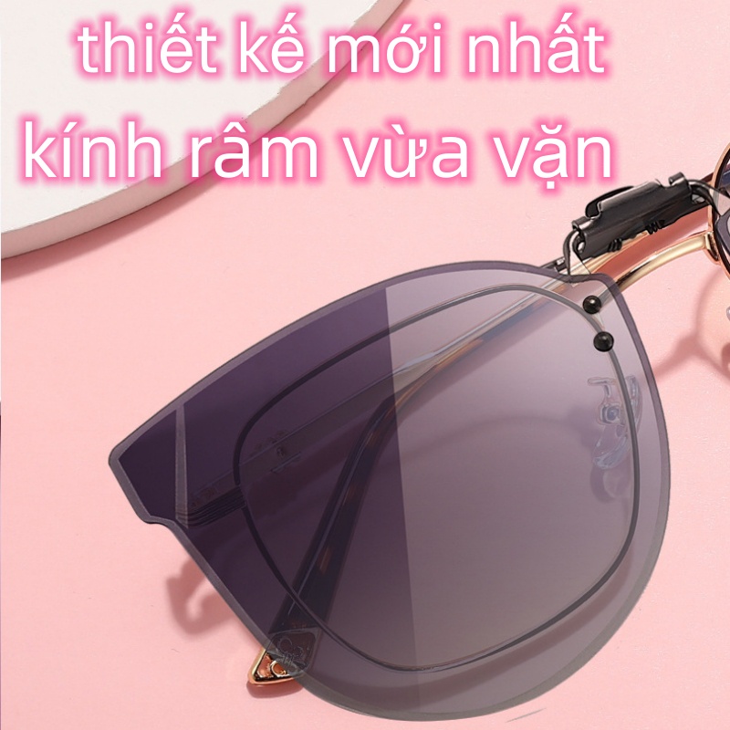 Gọng kính râm cận nam nữ di động dạng có kẹp phân cực chống tia UV, lắp dễ dàng tiện lợi, thời trang nhiều màu