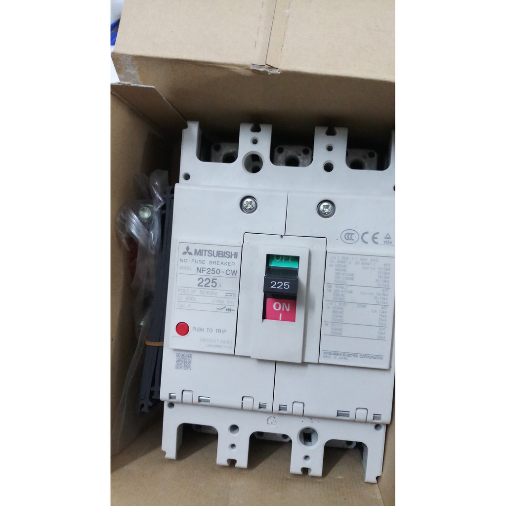 CB KHỐI MCCB Mitsubishi NF250-CW 3 PHA 225A