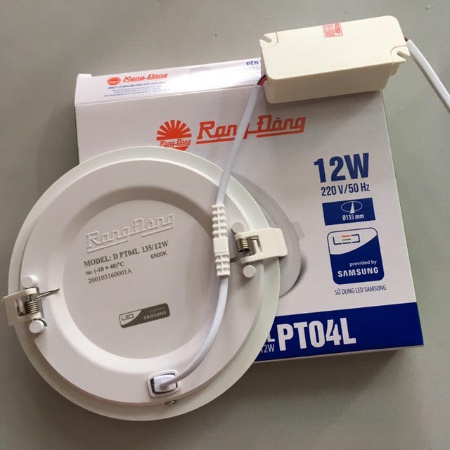 Đèn led âm trần siêu mỏng 12w rạng đông.