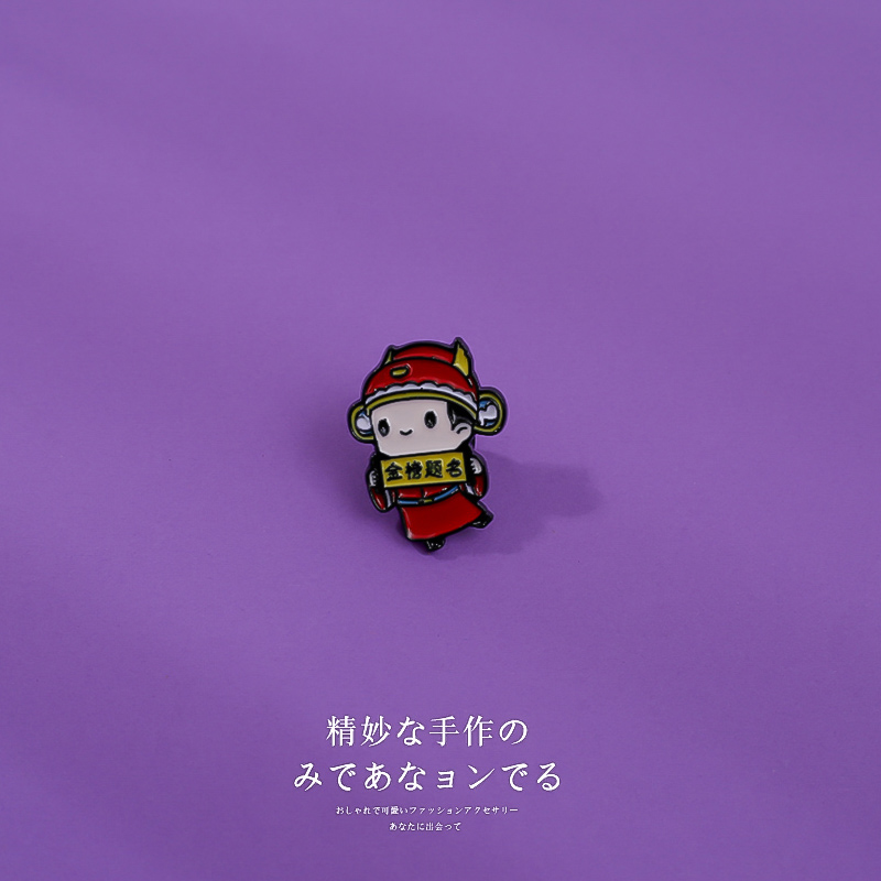 Trâm cài áo họa tiết hoạt hình phong cách Hàn Nhật dễ thương