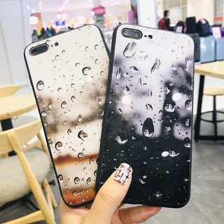 ốp iphone lưng kính giọt mưa k255 ốp lưng iphone 7plus đủ mã từ 6 đến 12promax 13 pro max