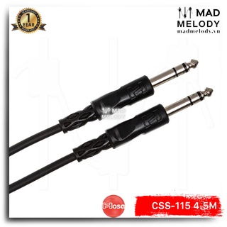 Hosa Balanced Interconnect CSS-115 (4.5m) (1/4in TRS - 1/4in TRS) [Dây cáp tín hiệu đơn 6.35mm TRS, NEW & chính hãng]