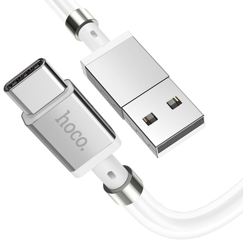 Cáp sạc nhanh 3A Hoco U91 Type-C cáp cuốn từ tính, dễ dàng mở rộng và dễ bảo quản dài 1M cho Android
