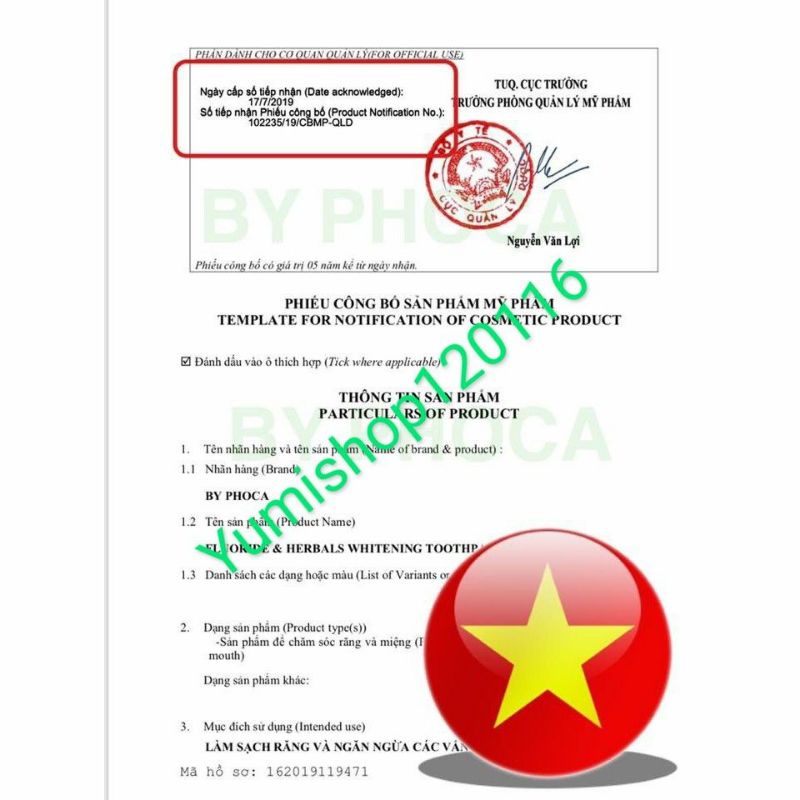 5 Hộp Kem Đánh Răng By Phoca Thái Lan Tặng 1 Bàn Chải Đánh Răng Bossi Hàn Quốc