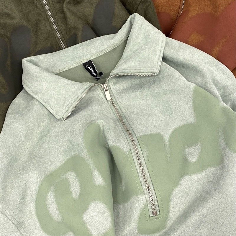 ÁO SWEATER CỔ POLO KHOÁ KÉO MÀU HOT TREND chulinstore