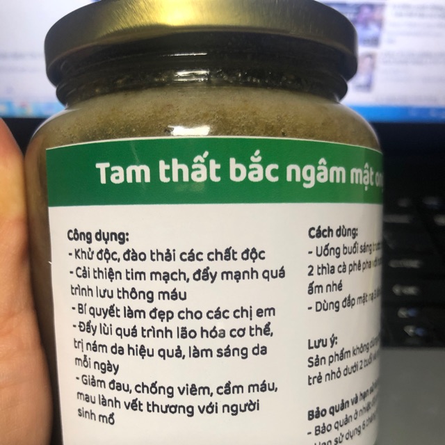 Tam thất Bắc ngâm mật ong rừng