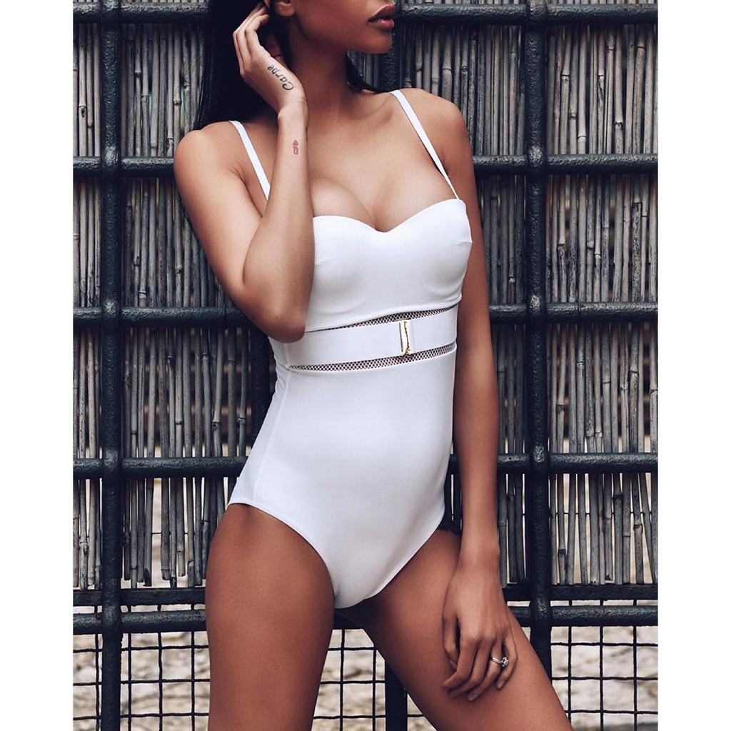 Bộ Đồ Bơi Một Mảnh Phối Lưới Kim Loại Dành Cho Nữ 2003 | BigBuy360 - bigbuy360.vn