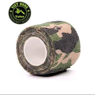 Cuộn vải bọc tay cầm máy xăm( màu camo quân đội)