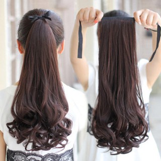 Tóc giả Cột Đuôi Tóc Xoăn (Tơ Nhân Tạo)