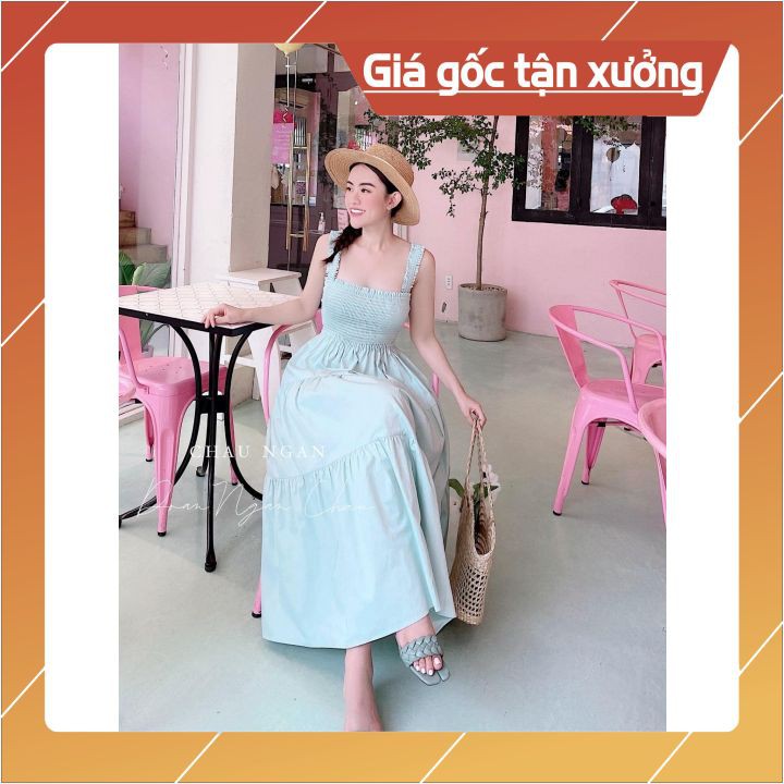 Đầm Maxi dài ❤️Mẫu mới❤️Giá Gốc Tận Xưởng❤️ Maxi 2 dây màu siêu kẹo ngọt, xinh xắn, thời trang, hàng đẹp xuất shop