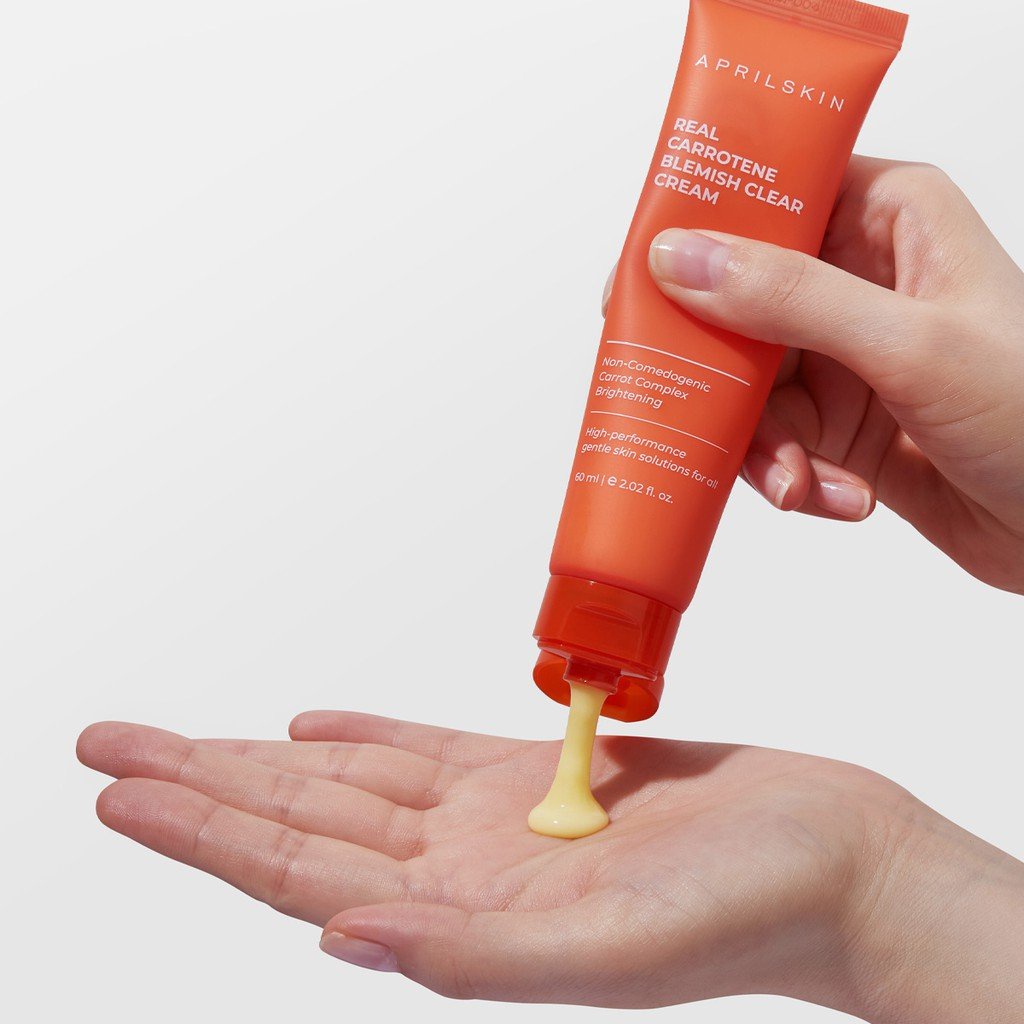 Bộ 4 Sản Phẩm Cà Rốt Giảm Mụn, Làm Sáng Da Aprilskin Carrotene( Cleanser + Vita pad + serum carrot + Cream)