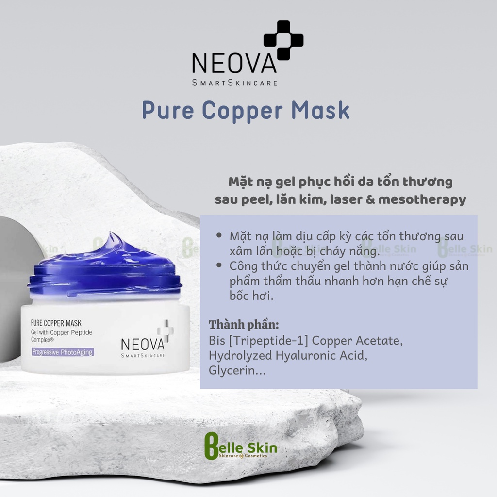 NEOVA PURE COPER MASK 50ml -Mặt nạ chứa đồng peptide