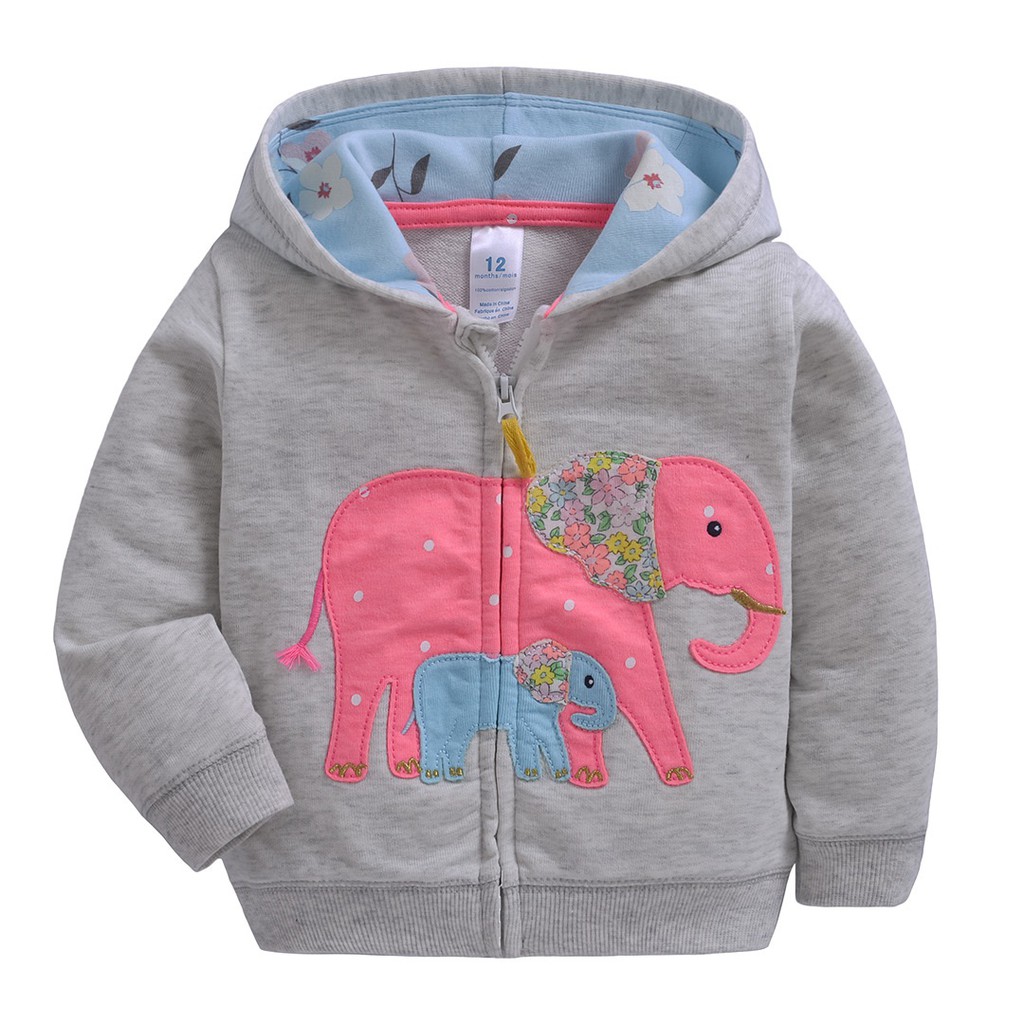 Áo khoác nỉ GAP AB023-ngựa pony hồng xám cho bé từ 5m-3T Hàng TQ xuất khẩu mẫu mới về