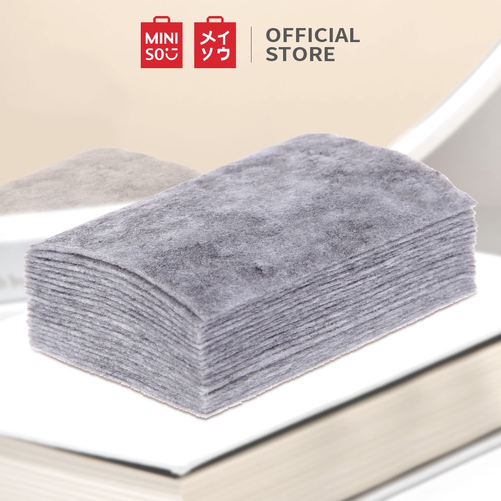 Bông tẩy trang than hoạt tính (220 miếng) Miniso