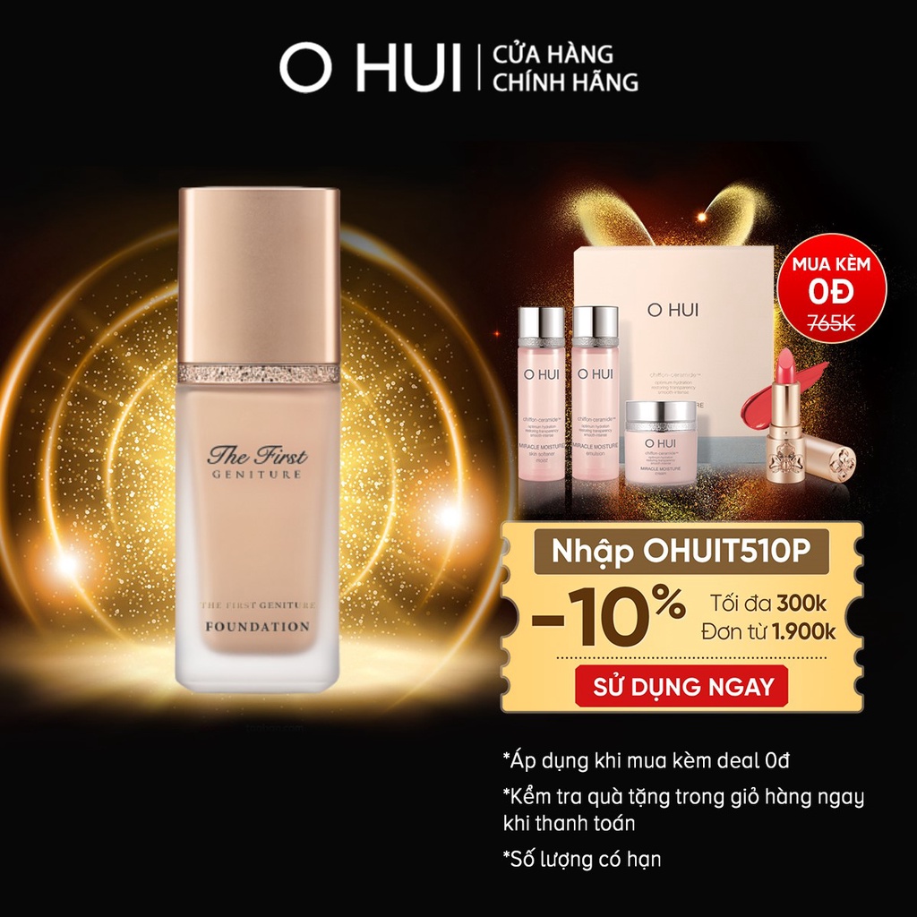 Kem nền dưỡng ẩm cao cấp Ohui The First Geniture Liquid Foundation