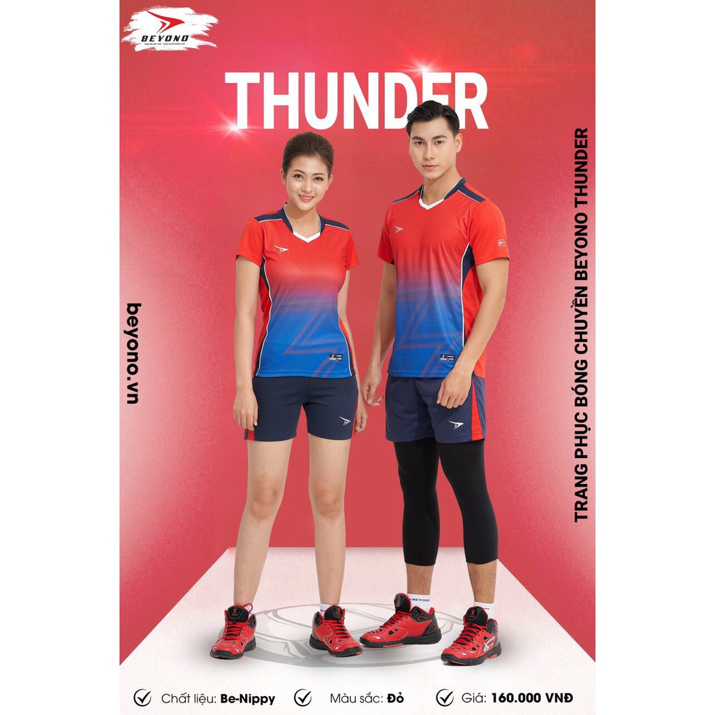 ÁO BÓNG CHUYỀN NAM NỮ BEYONO THUNDER MỚI 2021