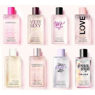 Dầu dưỡng ẩm cơ thể cao cấp authentic Victoria's Secret satin body oil dry oil spray Bombshell 200ml (Mỹ)