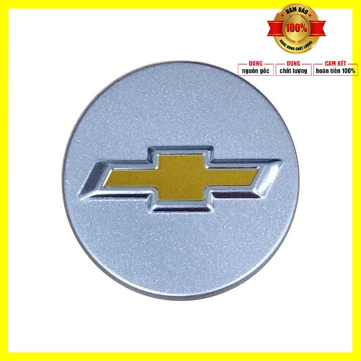 Logo chụp mâm bánh xe ô tô Chevrolet CRZ59 đường kính 59mm - 01 chiếc