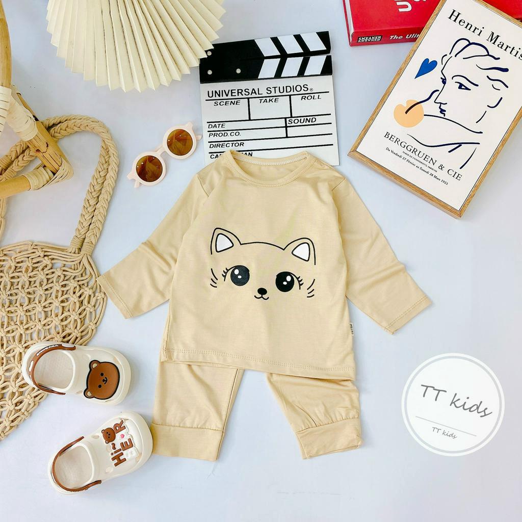 Bộ dài tay bé trai , bộ dài tay bé gái chất thun lạnh từ 5kg đến 15kg - jkids