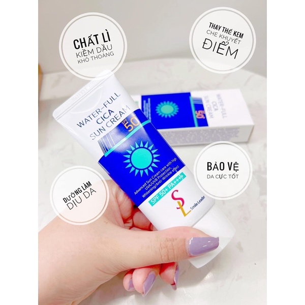 Kem Chống Nắng Lạnh Ngừa Mụn SL Water-Full CiCa Sun Cream SPF 50+ PA++++ 60ml