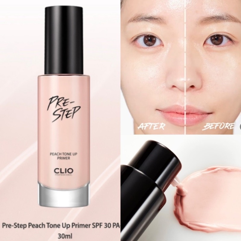 Kem Lót CLIO Pre step Peach Tone up Primer