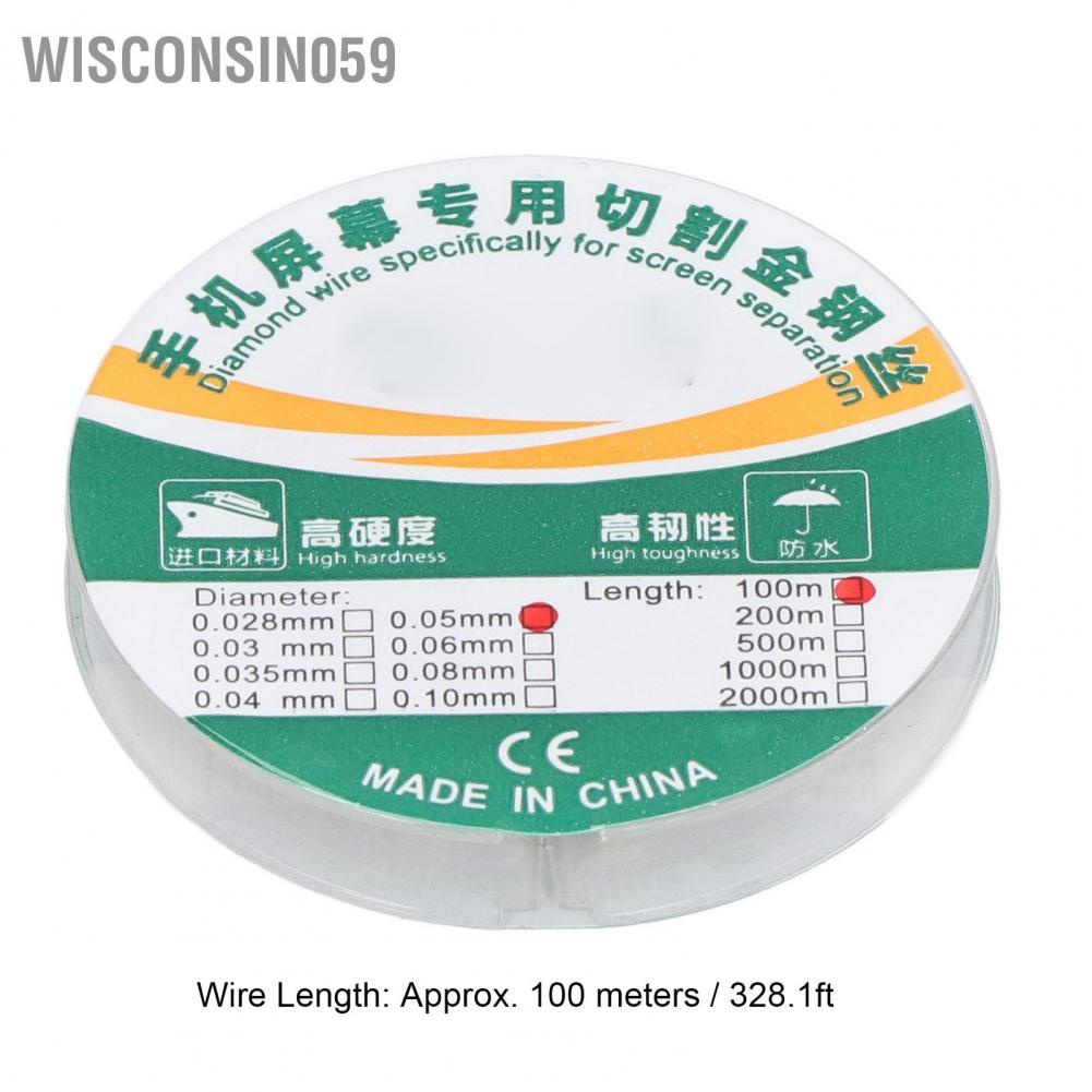Wisconsin059 100 Meters Molybdenum Alloy Wire LCD Screen Separation Line for Mobile Phone Repair BEST‑052