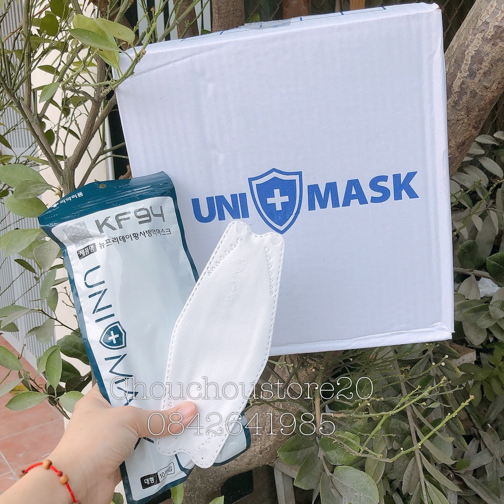 [HÀNG CÓ SẴN] Combo 2 Thùng Khẩu Trang KF94 UNI Mask Kháng Khuẩn Siêu Đẹp Hàng Chính Hãng Chuẩn Hàn Quốc