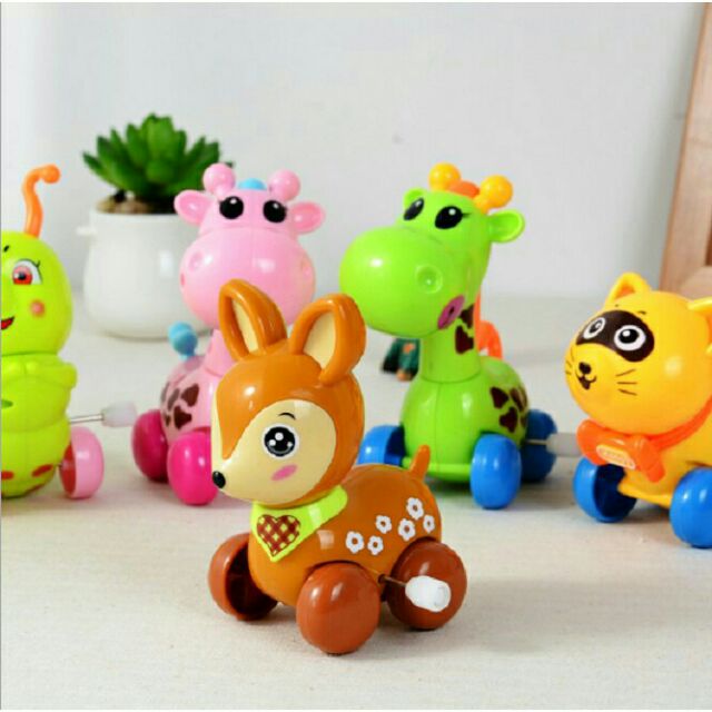 Đồ chơi con lên dây cót chọn hình cho bé - Thú chạy cót đáng yêu