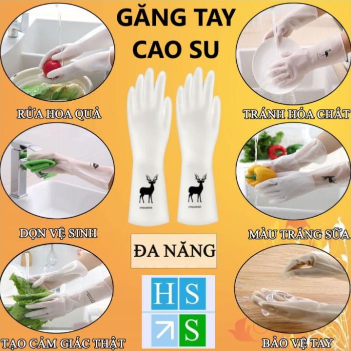 ĐÔI GĂNG TAY HƯƠU cao su siêu dai siêu bền dùng đa năng rửa chén bát làm vườn không bị nhiễm bẩn chống nước tuyệt đối