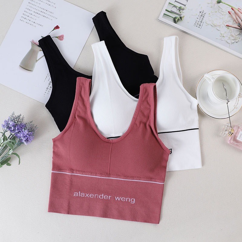 ÁO LÓT, ÁO BRA TẬP THỂ THẢO ALAXENDER. Áo Bra Crotop. Free size cho nàng từ 40kg tới 65kg.