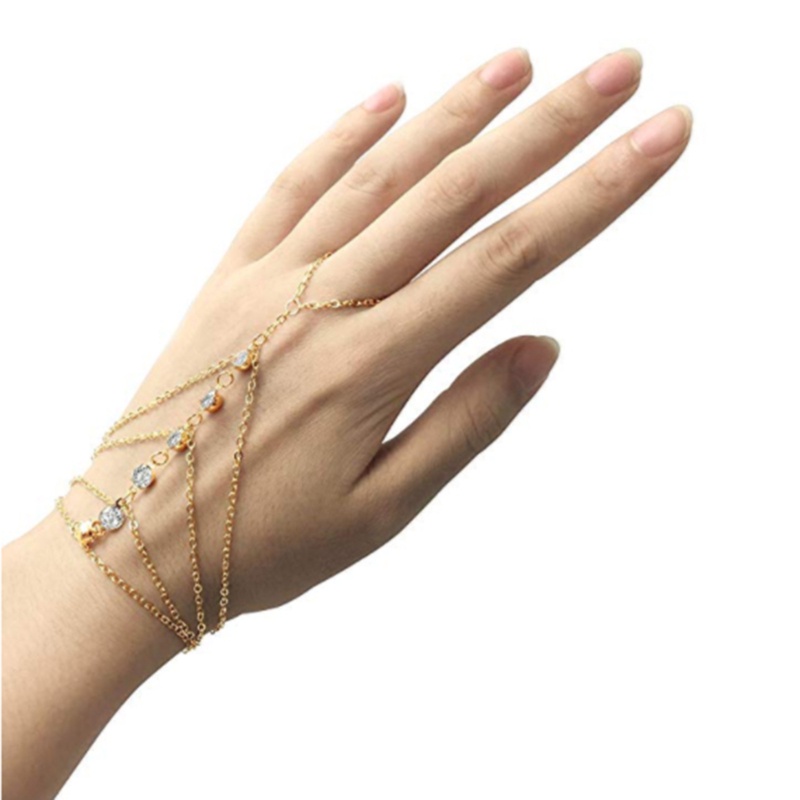 Vòng đeo tay dạng chuỗi xích nhiều lớp thời trang