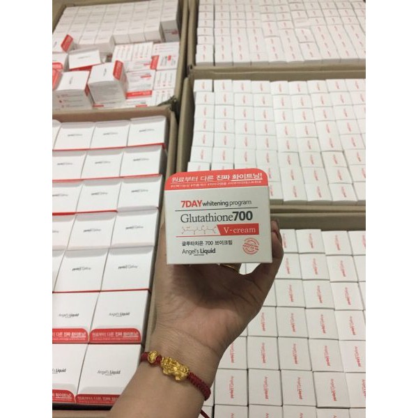 Kem dưỡng trắng, ngừa mụn, lão hóa Angel's Liquid 7Day Whitening Program Glutathione 700 V-Cream 50ml | BigBuy360 - bigbuy360.vn